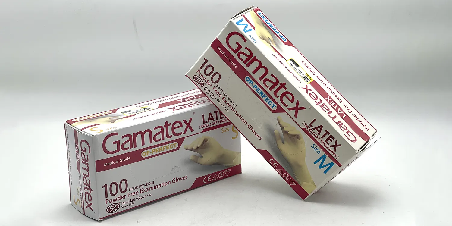 دستکش لاتکس gamatex