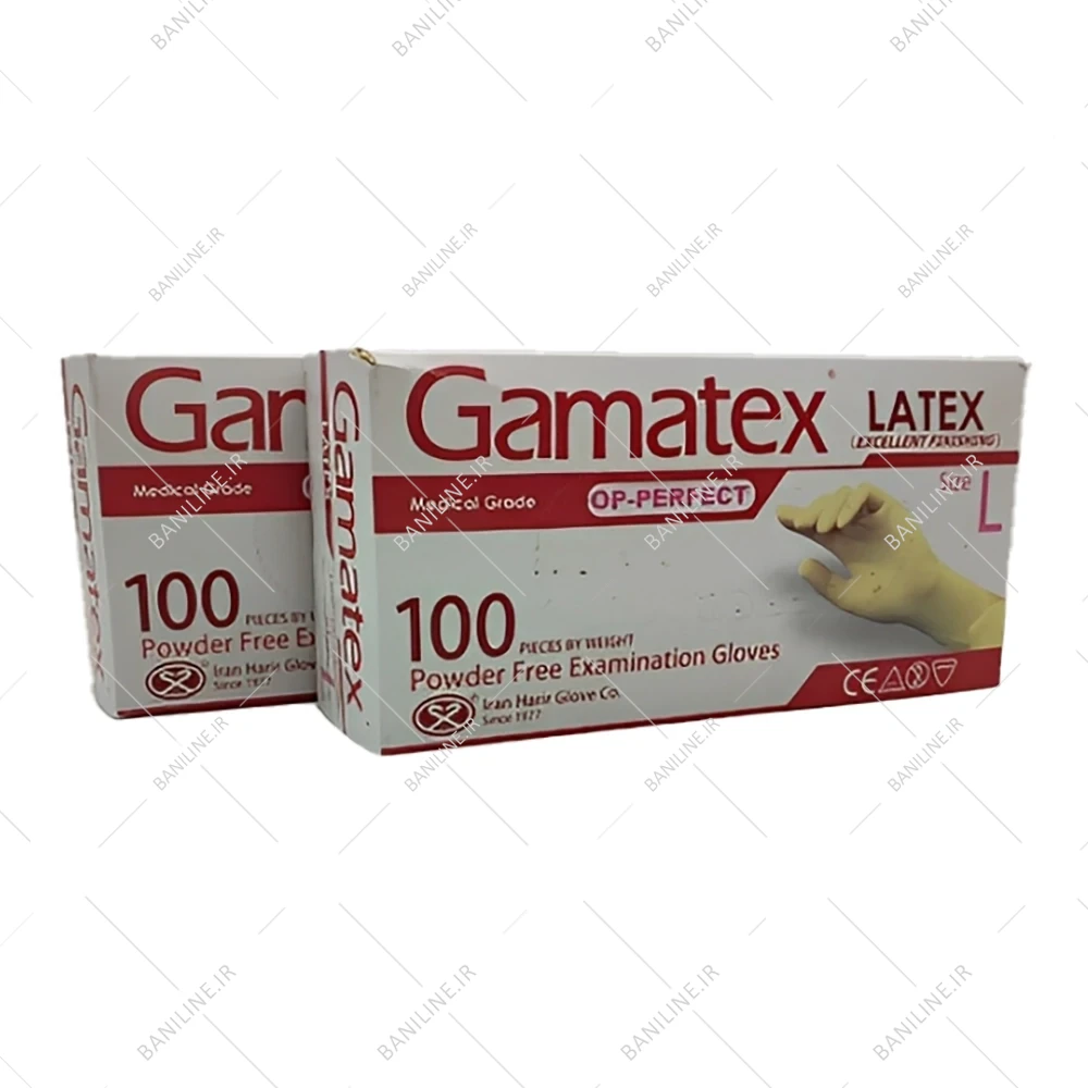 دستکش لاتکس گاماتکس حریر