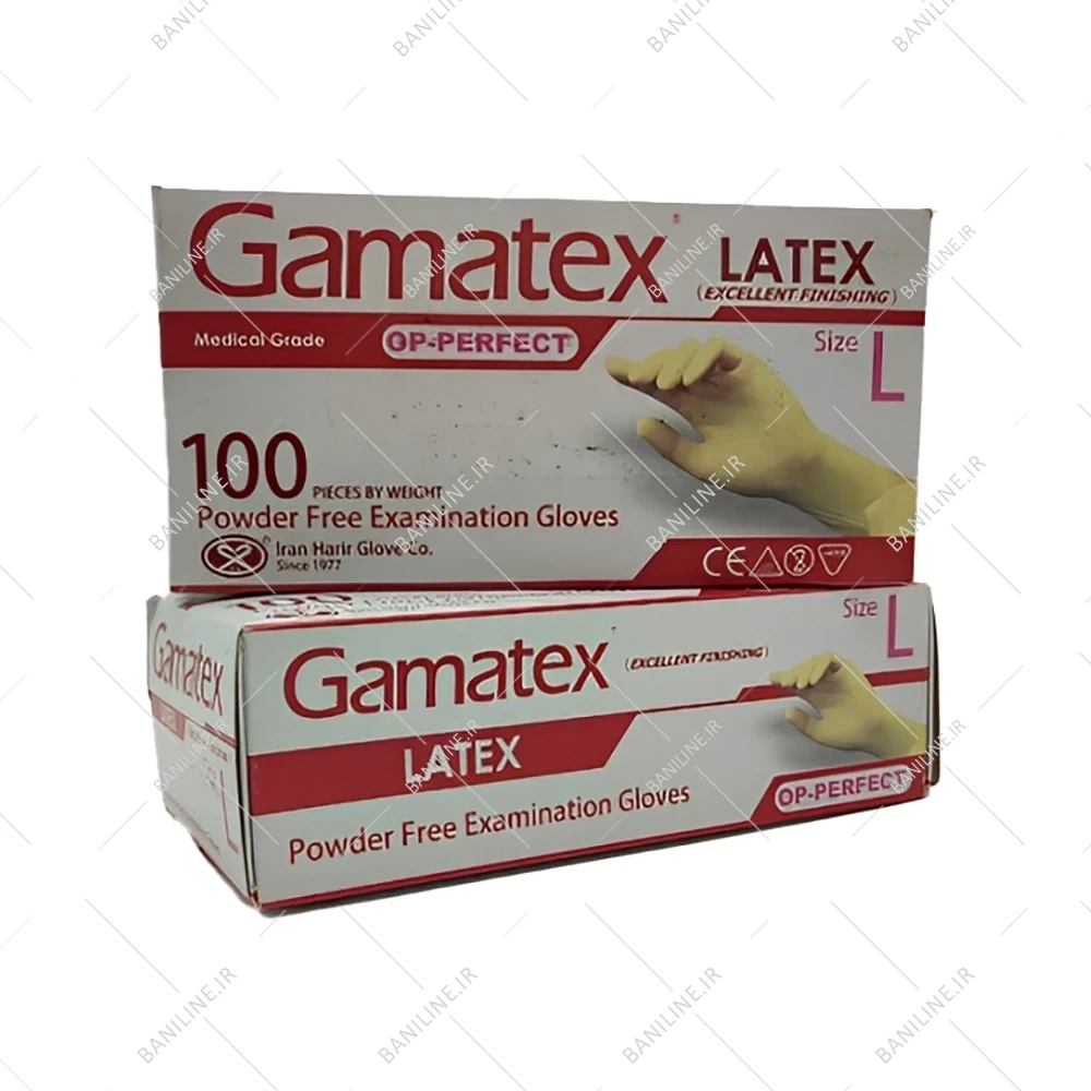 دستکش لاتکس گاماتکس حریر